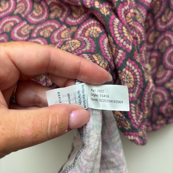 Marine Layer Printed Colette Doublecloth Top - Picture 11 of 12